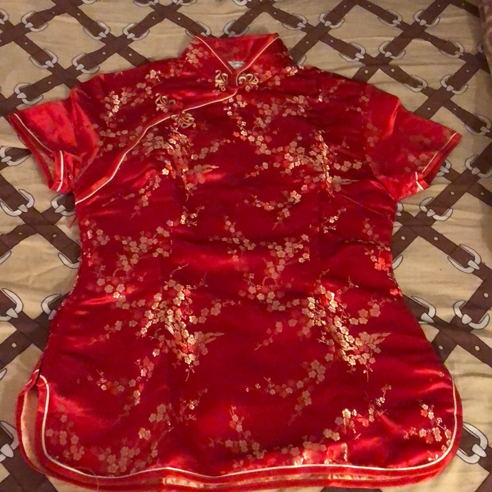 Chinese Brocade Blouse